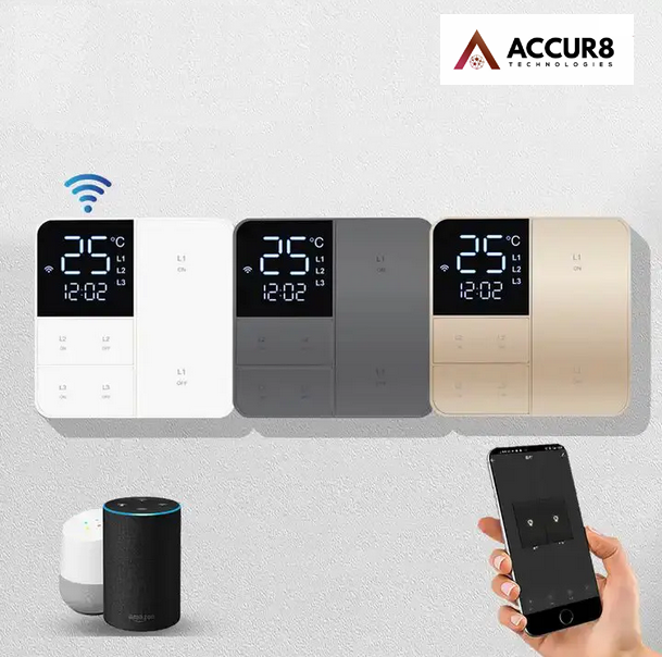 Smart Switch with Temperature and Clock Display