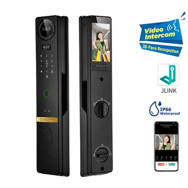 P16 Outdoor 3D Face Recognition Smart Biometric Fingerprint Digital Lock2